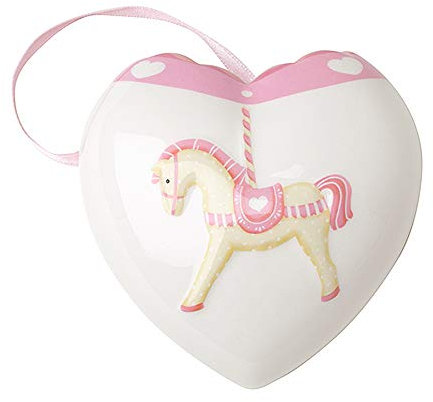 Hervit ACQUASANTIERA Ceramica CARUSEL Rosa 10 CM