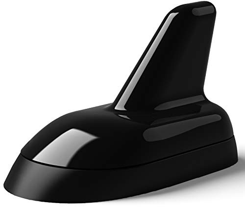 Navitec24 Shark AUTOANTENNE Dach ANTENNE FM + GPS Funktion NAVI Radio FM Stabantenne Antennenfuss Sockel NAVI mit DIN Stecker + SMA 12V Anschluss