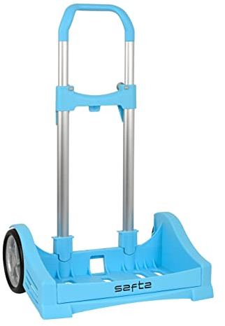 Safta 641077205 - Carrito para mochilas escolares, Azul Celeste