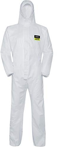 Uvex 5/6 Classic Chemikalien-Schutzanzug - Weißer Einweg-Overall - Partikeldicht XXL