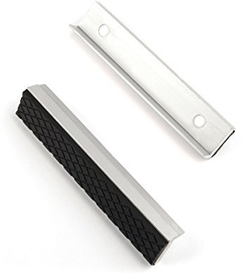 GSR - Ganasce di protezione per morsa, 150 mm, in alluminio e gomma, con ganasce magnetiche