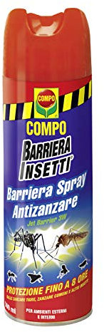 COMPO Barriera Spray Antizanzare, Insetticida, 500 ml