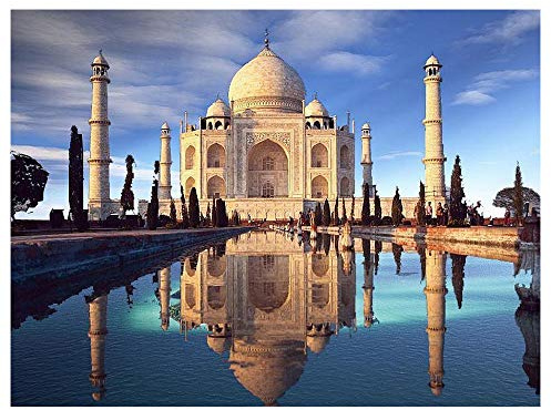 YSCOLOR Diamond Painting Diamantmålning Cross Stitch Muslim Mosque Full Round Diamond Broderi Religionsmönster Rhinestone Diamond Mosaic Home Decor 30X40cm