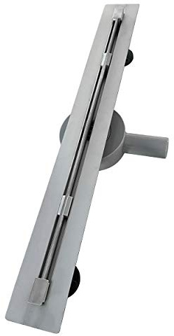 Duschrinne 60 cm Bodenablauf Duschablauf aus Edelstahl ULTRA SLIM sehr flach - Siphon 360 Grad beweglich - Größen 50cm – 120cm Model B9 Linear