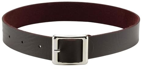 JJDreams Retro Choker Schwarz PU Leder Halsband Damen Simple Choker Gothic Choker Schnalle Halsreif