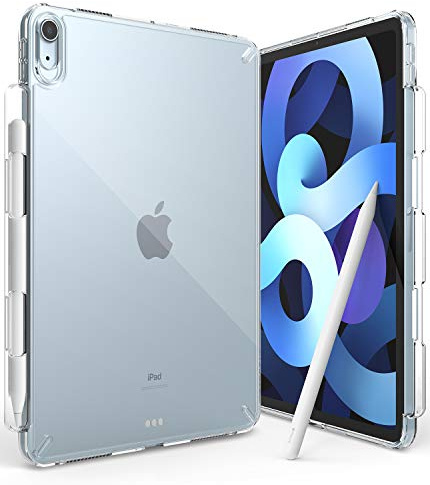 Ringke Fusion für iPad Air 11 Zoll (M4, 2026 / M3, 2025 / M2, 2024), iPad Air 5./4. Generation (10,9 Zoll) Hülle, Dünne Hart Klar Schutzhülle mit Stifthalter - Transparent