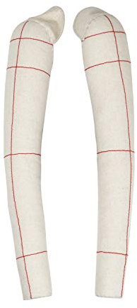 DE-LIANG Half Scale Dress Form 1/2 Soft arms for Sewing, Female Dress Form 1:2 Cotton Fabric Fully pinnable (NOT Adult Size 30cm ) Sewing arm Long Sleeve Draping Mannequin Hand, 1 Pair
