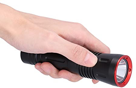 Garosa Tauchen Taschenlampe, Tauchlampe, 3000LM IP68 Wasserdichtes Tauchlicht,Schnorcheln Tauchen LED Unterwasserbeleuchtung Zum Angeln Jagd Bergung Camping,Taschenlampe