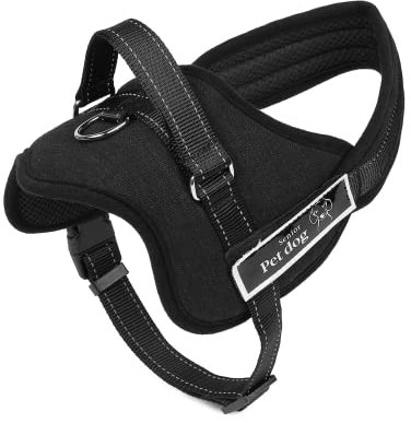 Bosajewel Personalisiertes Haustier-Hundegeschirr mit Name und Telefonnummer, individuell verstellbar, kein Ziehen, kein Würgen, Nylon-Westengeschirr für kleine, mittelgroße Rassen (Style 2)