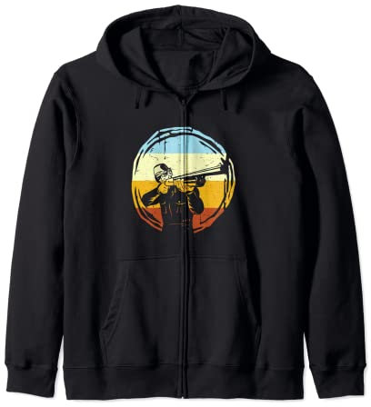Vintage Tontaubenschießen Sport Tontaube Sportschießen Kapuzenjacke
