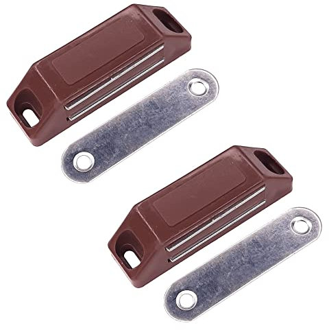 cyclingcolors 2x Calamita per Mobili Chiusura Magnetica Marrone a vite Armadio Ante Cucina Magnete Serratura
