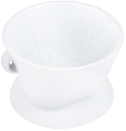 Segarty Camping Pour Over Coffee Maker, White Collapsible Silicone Coffee Dripper Single Cup with Storage Bag, Cone Filter Drip Holder, Slow Brewer for Travel, Backpacking