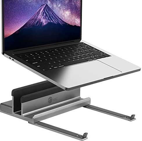 SIIG USB-C Universal Laptop Docking Station Stand, HDMI 4K 60Hz, Gigabit Ethernet, USB-A 3.0 5Gbps, 100W PD, MacBook Air/Pro/Max, Windows, Chromebook Compatible (CE-MTDK21-S1)