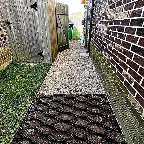 Stabilizzatore de Ghiaia Celle Geo Resistenti Alte 2 / 5cm, Griglia Geo Scalabile Per La Base Del Capannone, Patio, Griglia Di Stabilizzazione Del Terreno In Polietilene.(Size:2x7 m/6.5x23 ft)