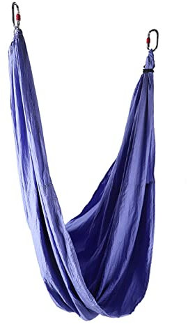 Demeras Yoga Trapez, Anti-Schwerkraft-Hängematte, leichte Yoga-Schaukel, hautfreundlich, atmungsaktiv für Fitness (Violett)