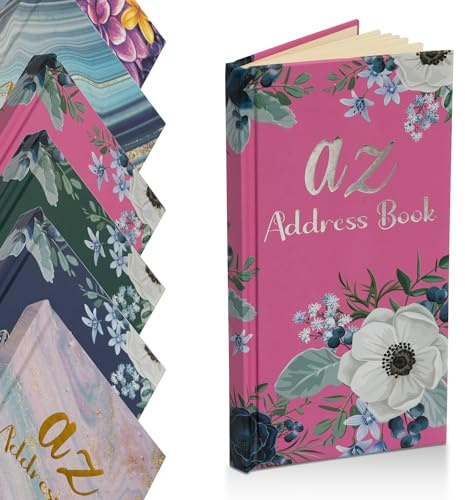 Telephone Address Book A-Z Index Hard Back Cover Slim