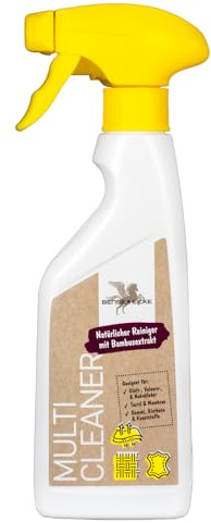 Bense & Eicke MultiCleaner - natürlicher Lederreiniger für Glatt-, Velours- und Nubukleder, Textilien, Biothane, Kunststoffe & Kunstleder - mit Bambusextrakt - 250 ml