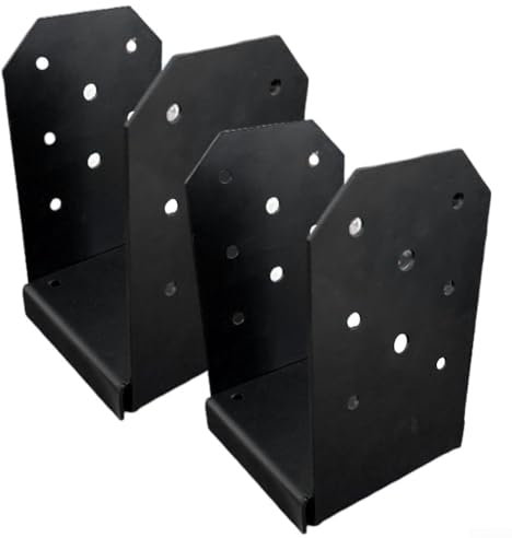 EXTRWORY Pfostensockelanker, Deck Pfostenhalter, Verstellbare Pfostenbasis Halterungen, für Deckunterstützung 4 x 4 Zoll