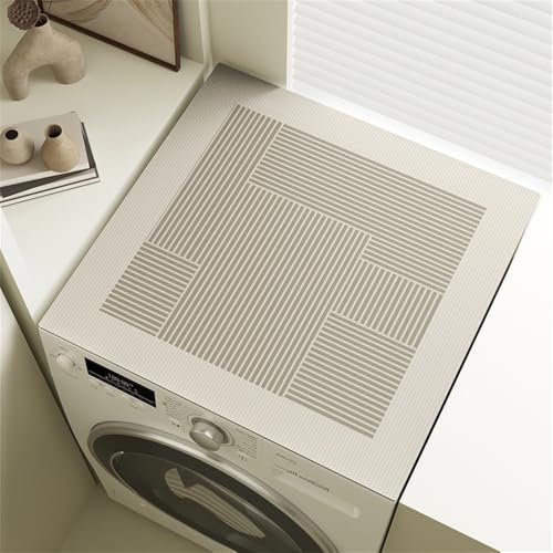 Highdi Housse de Protection pour Machine à Laver Top, Coussin de Machine à Laver Antidérapant Housse de Machine à Laver pour Machine à Laver Ou Sèche-Linge (30 * 40cm,Nordique Classique 2)