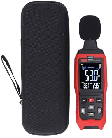Misuratore DB Digitale, Fonometro Portatile con Display Digitale Chiaro, Misuratore di Rumore 30-130 DB, per Lavoro Sul Campo, Industriale, Domestico