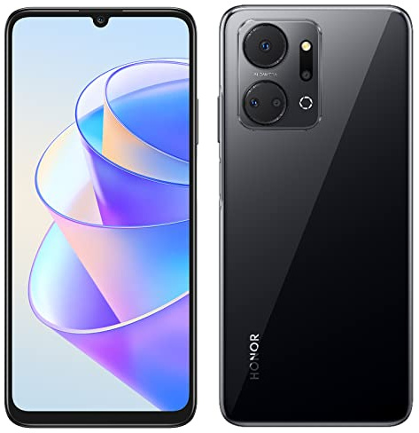 HONOR X7a 4G Smartphone 4GB 128GB, 6.74 FullView Display, 50MP Caméra arrière Quadruple, 5230 mAh Battery, 22.5W Supercharge, mémoire Extensible, Android 12, NFC, Noir (Reconditionné)
