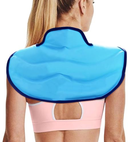 Collo spalle grande impacco freddo sollievo dal dolore borse di ghiaccio gel riutilizzabile caldo freddo impacco terapia avvolgere per lesioni, gonfiore distorsione