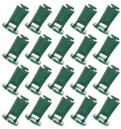 SHINEOFI Greenhouse Fixing Clips 50Pcs 1.26X0.94 Inch PP Material for Wire Management and Plant Flower Securing in Aluminium Greenhouses