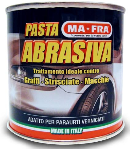 Ma-Fra HN039 Mafra - Pasta abrasiva para Eliminar arañazos sobre Pinturas oxidadas y corrosivas, 200 ml, Negro, Talla única