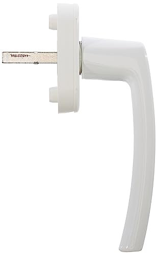 Fenstergriff Roto Line verkehrsweiß mit Schrauben Vierkantstift 7 x 32 mm