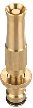 Wenko 8751500 Messing Spritzdüse Wasserdüse Sprühkopf Regulier Düse für Gartenschlauch