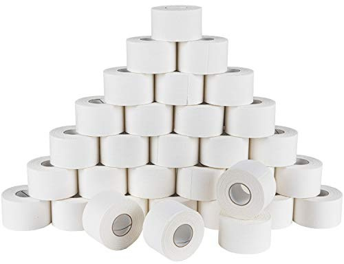 Kintex Sporttape Pro 2 Rollen 3,8 cm x 10 m unelastisch | Sport-Tape mit hoher Klebekraft für Tapeverbände, Stabilisierung von Gelenken sowie Training und Wettkampf