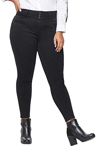 ONLY Carmakoma Jean Caranna Hw SK ANK pour Femme - Noir - 46W x 32L