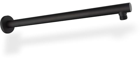 SANIDELL Brausearm (BL-AM-4-MS) Länge 40cm Wandarm Duscharm Rund für Kopfbrause Regenduschkopf Wandmontage Duschkopfarm, Matt Schwarz