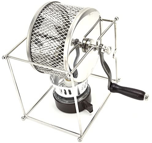 Goshyda Tostacaffè, Resistente al Calore, Tostacaffè a Rullo con Temperatura Controllabile in Acciaio Inox, Adatta per Case, Aziende, Caffetterie