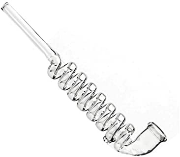 head&nature Glaspfeife Spirale mit Standfuß - ca. 17cm lang Smoke Shop