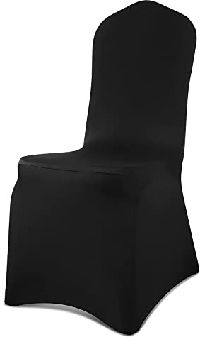 GLOBAL GOLDEN Chair Covers Removable Washable Dining Stretch Chair Covers Polyester Spandex Chair Slipcover for Wedding Dining Room Party Banquet (1, Flat)