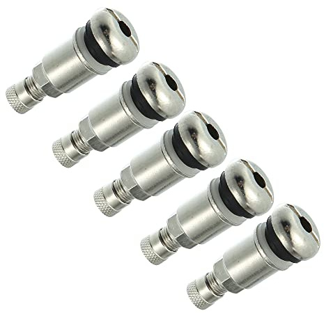 X AUTOHAUX Felgenventile Silber 5 Stück Für Alufelgen Aluminiumlegierung | 43 X 17 Mm, 11,3 Mm Nabendurchmesser, Universell Einsetzbar, Hochwertige Verarbeitung, Korrosionsbeständig, Langlebig