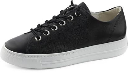 Paul Green Women Lace-Up Shoes, Ladies Comfort Shoes,Removable Insole,Comfort Low Shoe,Laces,Comfortable,Schwarz (Black/White),38.5 EU / 5.5 UK