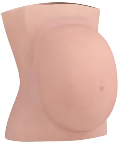 EQAIWUJIE Faux Ventre de Grossesse Artificiel en Silicone pour cinéma et télévision, Cosplay, Photographie