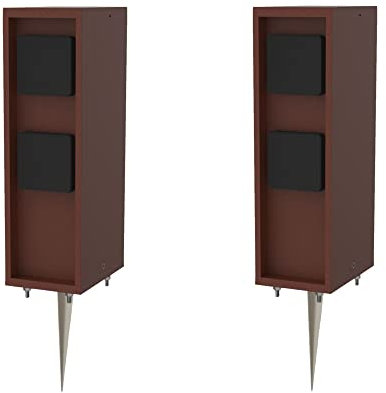 Novatool 2x Steckdosensäule 4-fach außen Braun Edelstahl eckig IP44 mit Erdspieß Steckdose Aussen Gartensteckdose Outdoor Steckdosensäule Garten Steckdosenturm