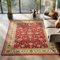 SIMPEX Tappeti a pelo corto, Design orientale, Tappeto Rosso, 200 x 290 cm, Tappeti in stile orientale, Tappeto soggiorno