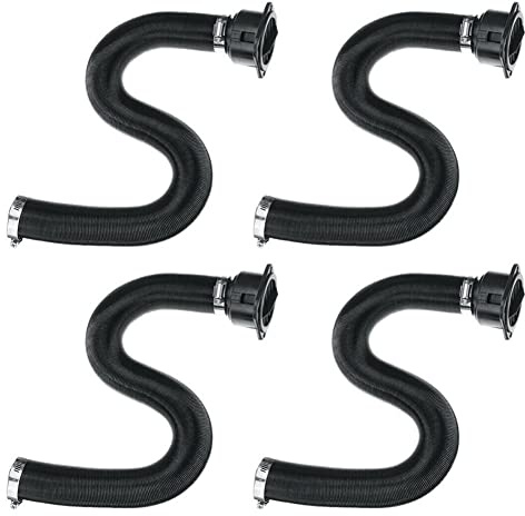 FUBESK 4x 42mm Heater Duct Pipe Tube+ Air Vent Outlet For Air Diesel Heater 4 Holes Car, Parking Air Diesel Heater Auxiliary Accessories with Exhaust Hos