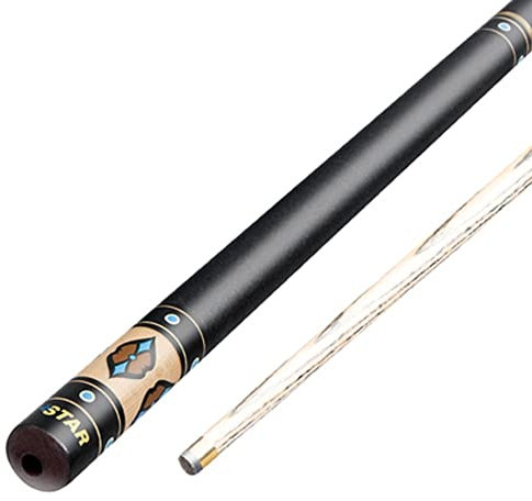 SciAza Billiard Queue Set Billard Queue Set Billiard cue3/4 Split 160-162 cm Pool Queue aus Eschenholz mit 13 mm gelbem Kupferring, geeignet für chinesische