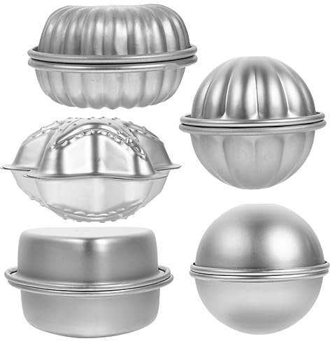 Milisten 10st Badebombe Fondantform Metallseife Salzbombenformen Eisform Jakobsmuschel Badeform Halbkugel Leicht Zu Entformen Eiswürfel Freie Kombination Aluminiumlegierung