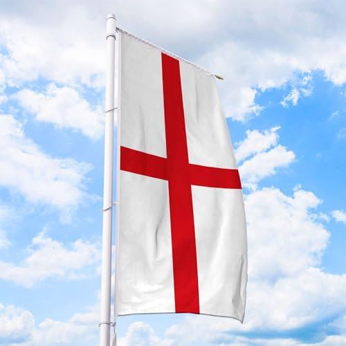 England Flagge 80 x 200 cm - für Fahnenmast, Englandfahne aus reißfestem Fahnen-Polyester-Stoff, Hissfahne Hochformat für Querausleger wetterfest und UV-beständig