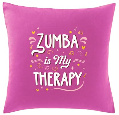 Hippowarehouse Zumba is my therapy Printed bedroom accessory cushion cover case 41x41cm