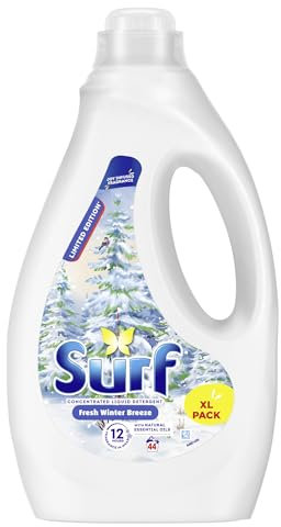 Surf Fresh Winter Breeze Limited Edition Laundry Washing Liquid Detergent 44 washes - Multipack of 5