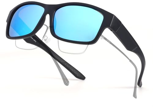 Myiaur Überzieh Sonnenbrille Herren Polarisierte UV400 Überbrillen Sonnenbrillen für Brillenträger, Leichte für Autofahren & Outdoor