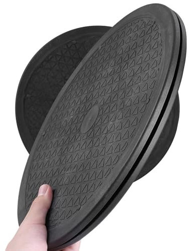 2 Pack Lazy Susan Turntable Heavy Duty Rotating Swivel Stand, 360 Degree Swivel Base with Steel Ball Bearings, for Flat Panel Monitors, Computer, TV, Bonsai, Cabinet Organizer(12)