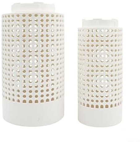 2 contenedores de abono para exteriores, compostador de lombrices de granja de jardín con tapa atornillada, adecuado para convertir tus residuos orgánicos en compost, color blanco